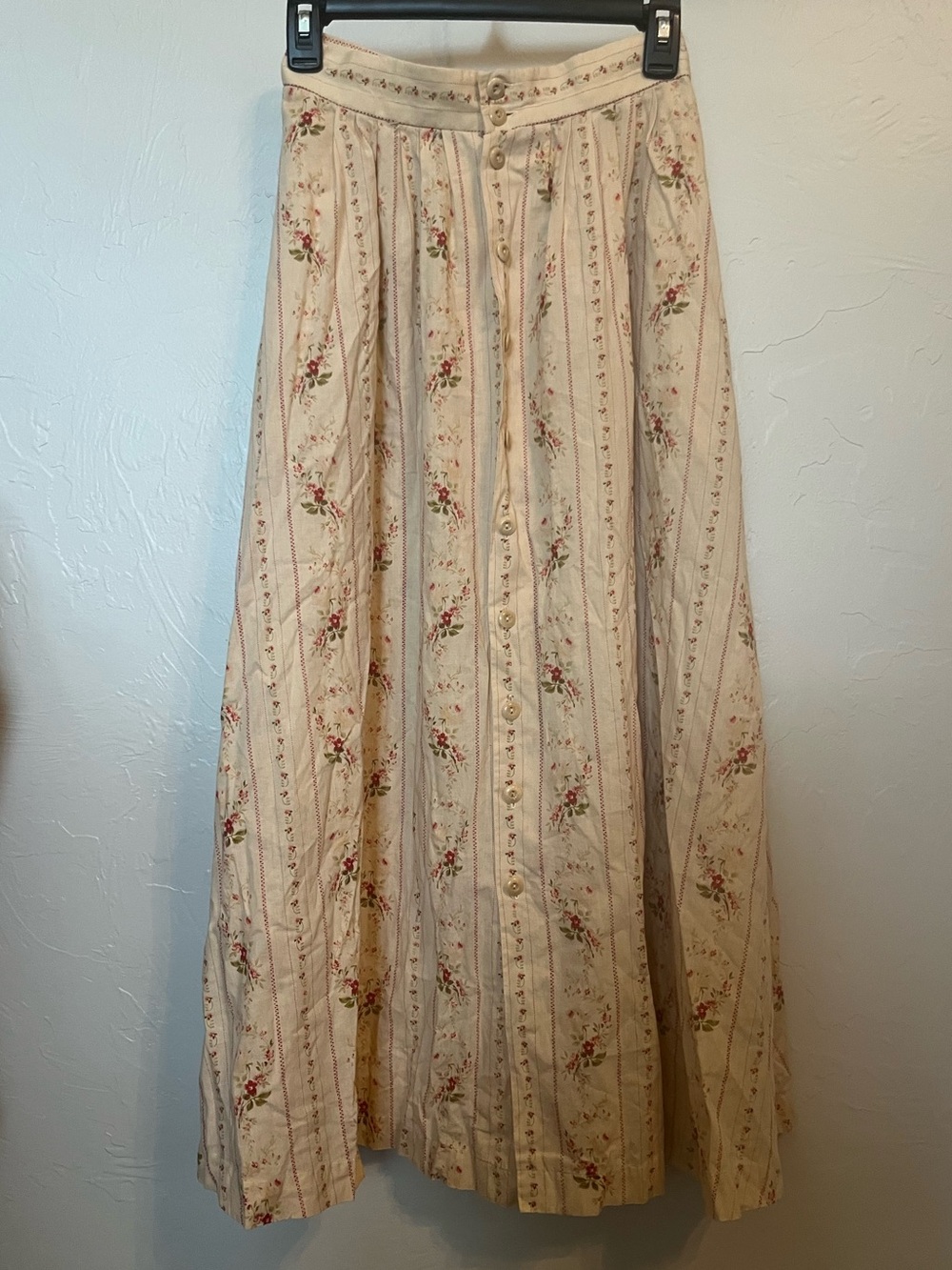 Ralph Lauren Country Vintage Prairie 2pc Set Button Down Shirt Ankle Skirt Sz 4 - Picture 7 of 14